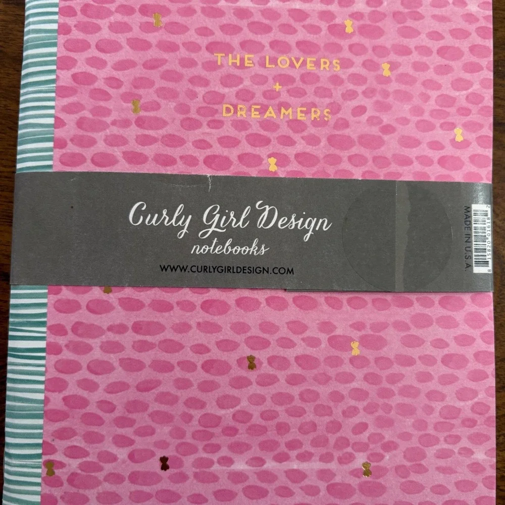 Curly Girl Design Notebook Set of 2‎ Lined & Blank Journals Stationary Gift